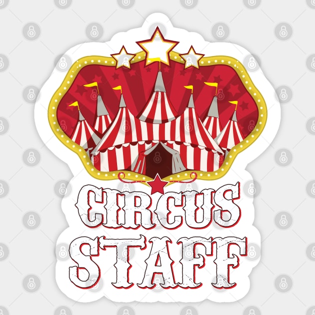 Retro Circus Themed Birthday Party Sticker by USProudness